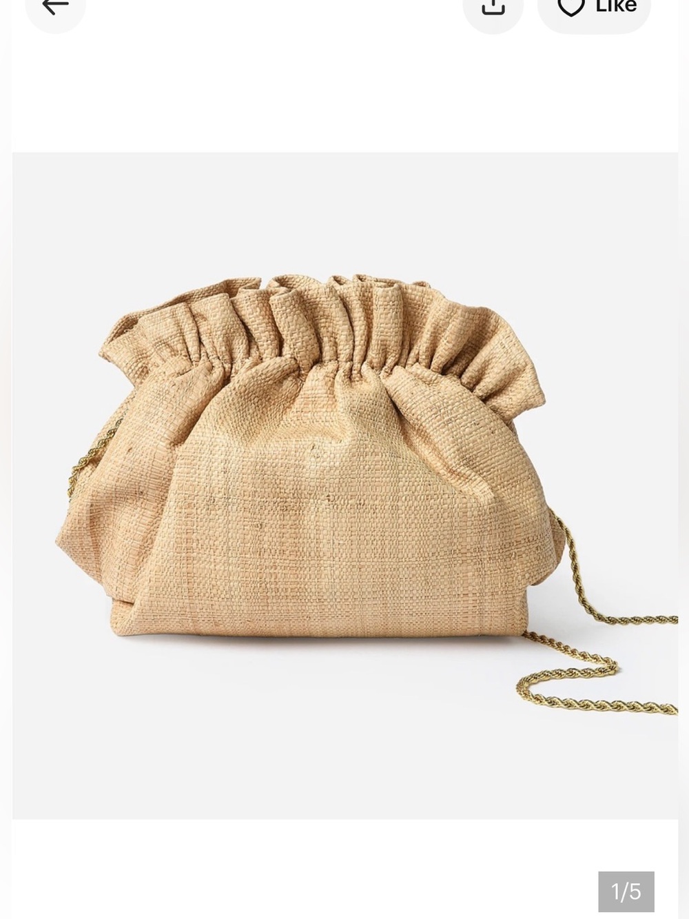 Loeffler Randall Willa Woven Bag in Natural - Picture 2 of 11